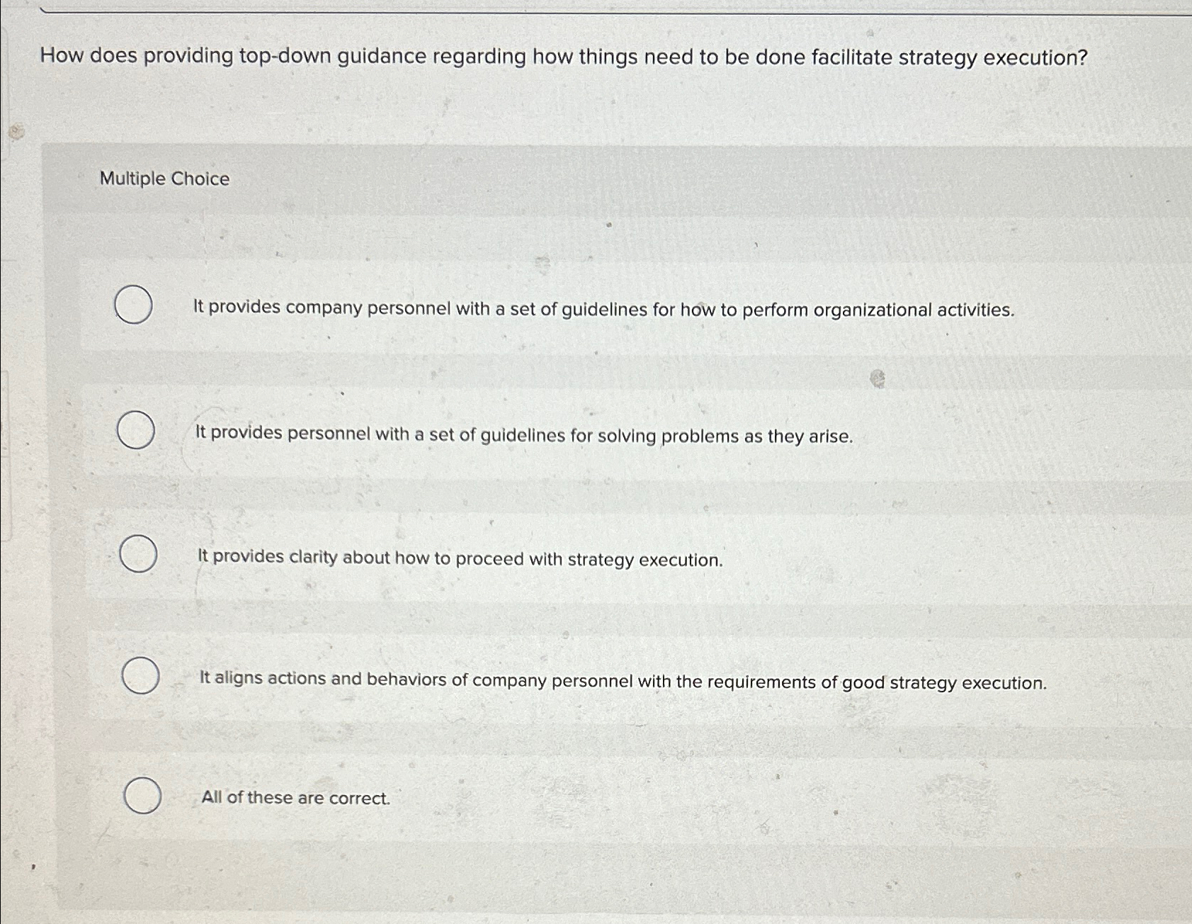  How does providing top-down guidance regarding how things need to be