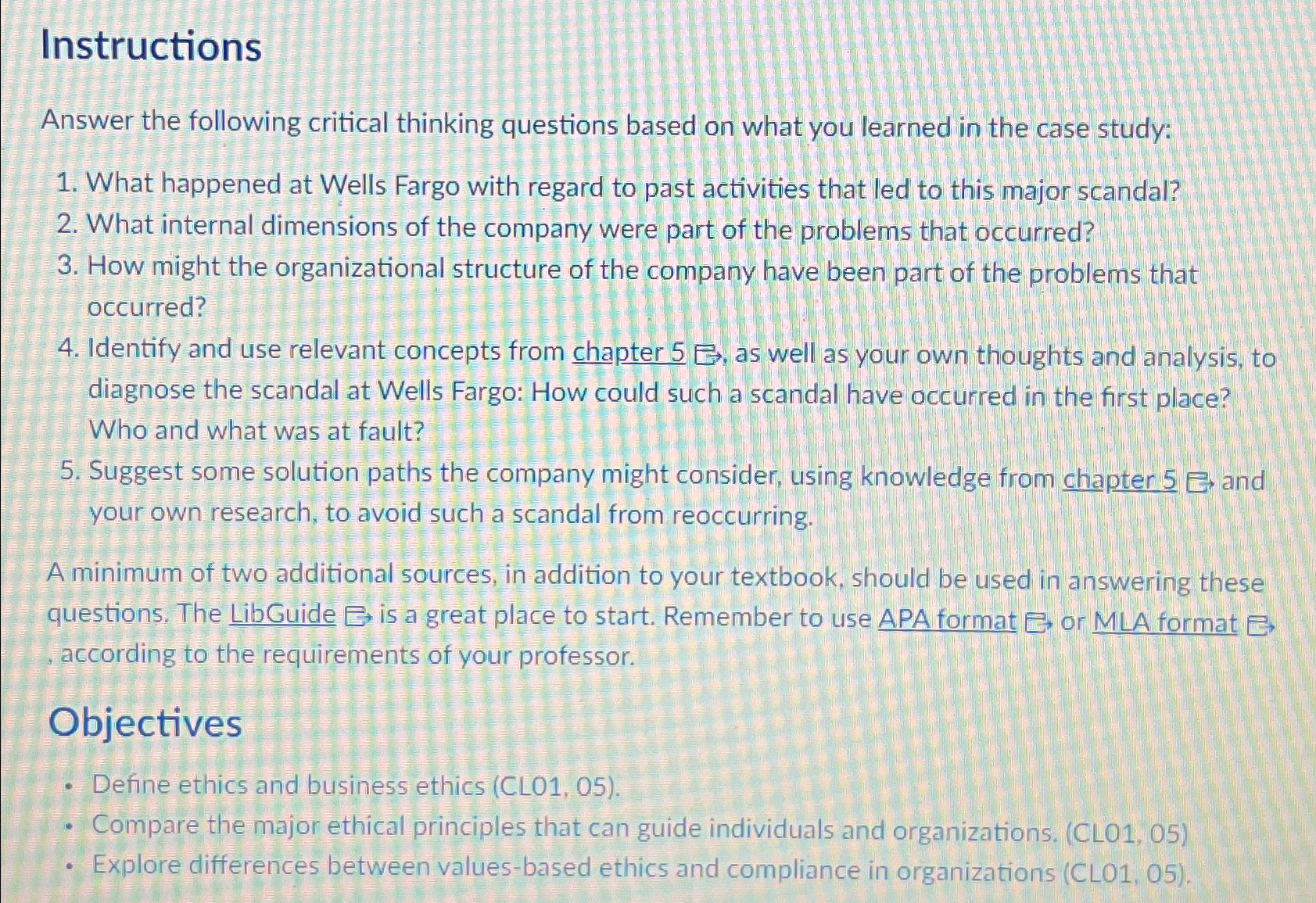  Instructions Answer the following critical thinking questions based on what you