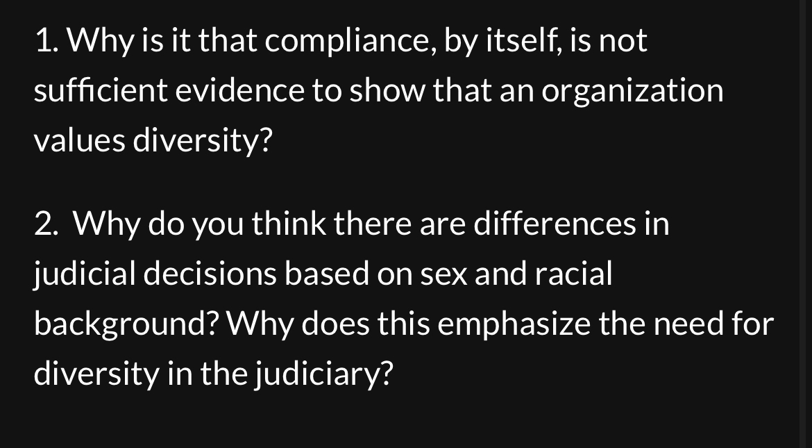  Why is it that compliance, by itself, is not sufficient evidence