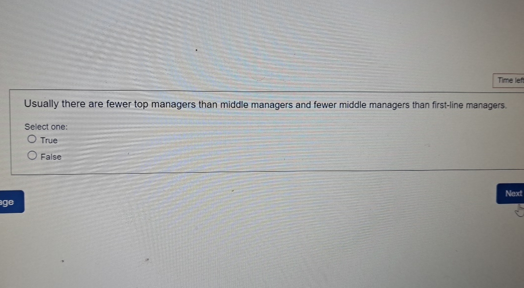  Usually there are fewer top managers than middle managers and fewer