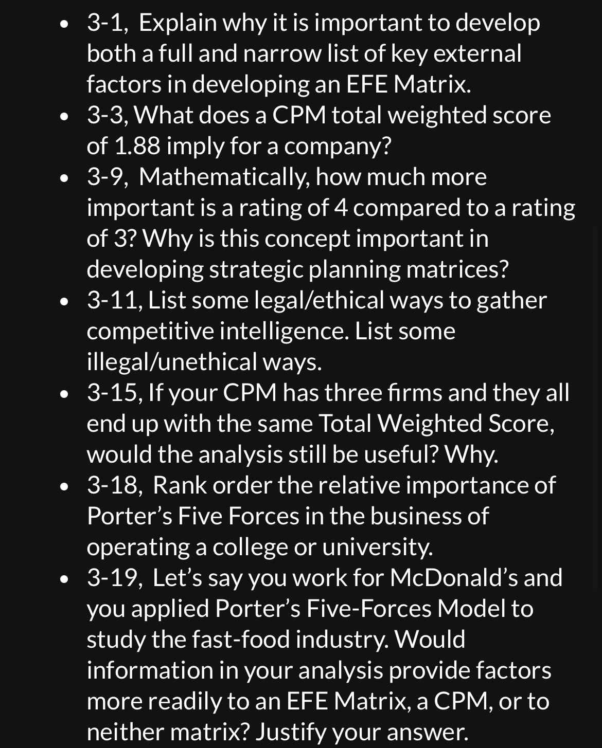  3-1, Explain why it is important to develop both a full