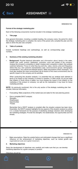 be sure to use the correct unique number as detailed below: Assignment