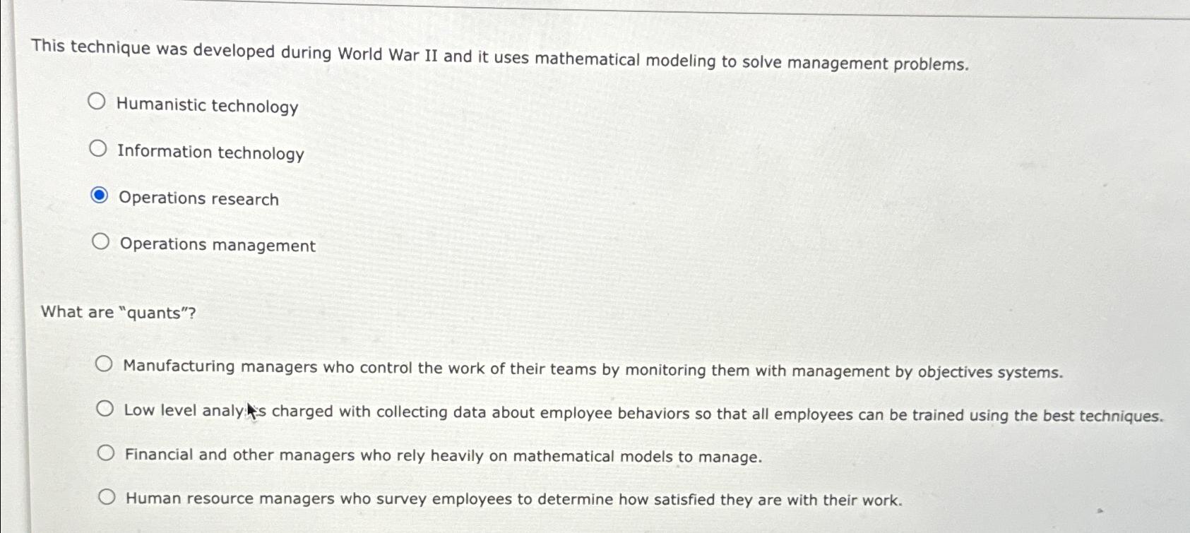  This technique was developed during World War II and it uses