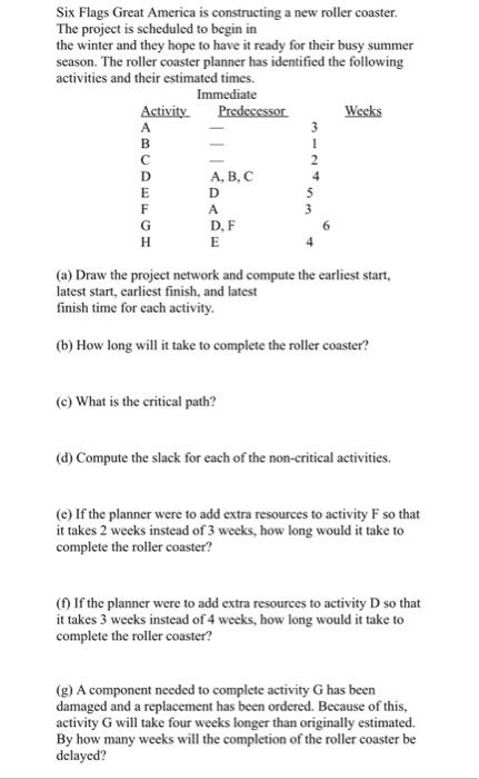  Six Flags Great America is constructing a new roller coaster. The