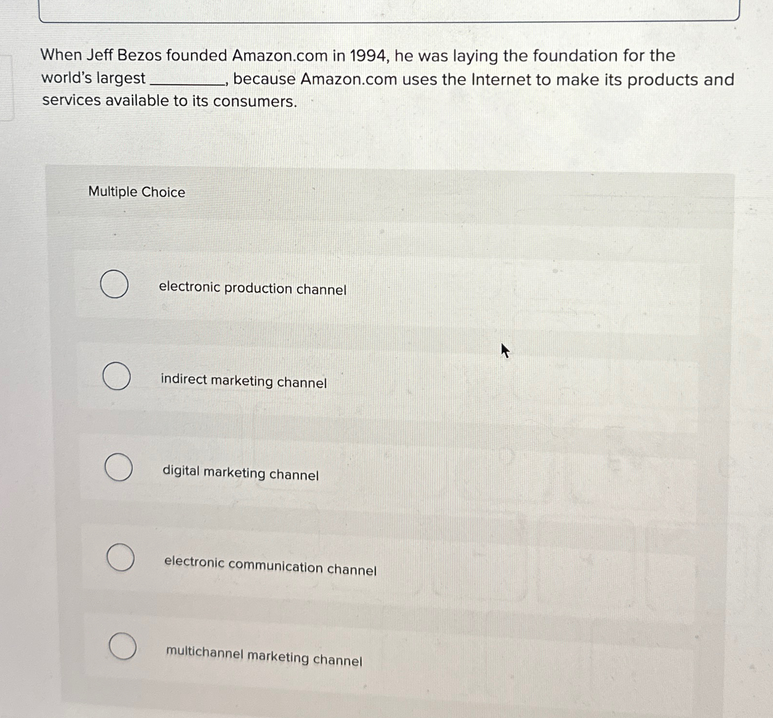  When Jeff Bezos founded Amazon.com in 1994, he was laying the