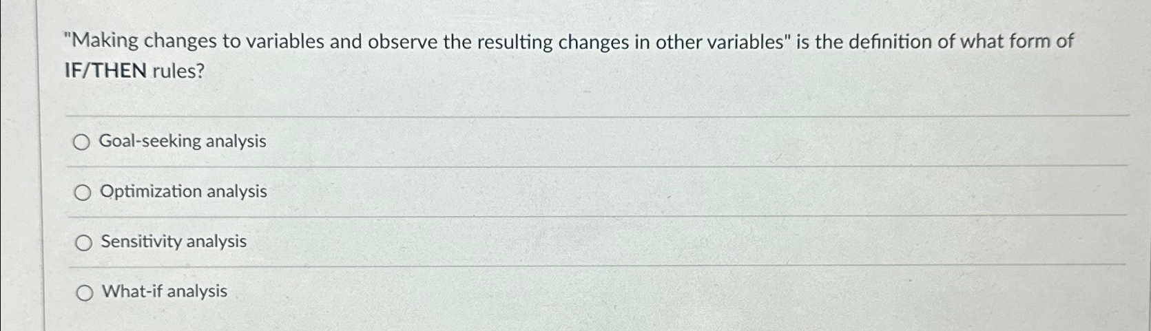  "Making changes to variables and observe the resulting changes in other