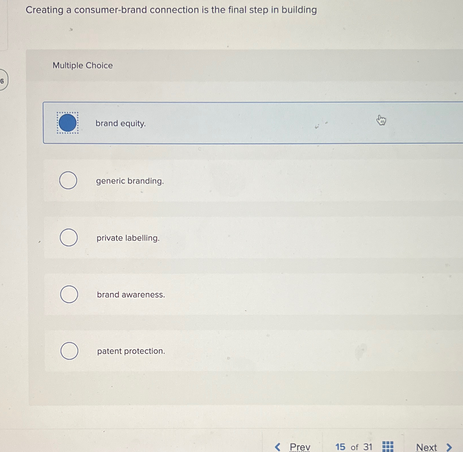  Creating a consumer-brand connection is the final step in building Multiple