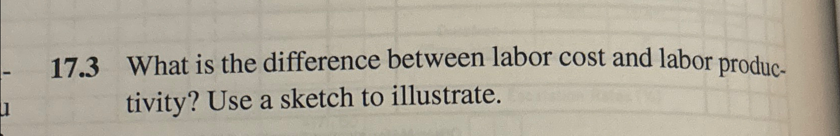  17.3 What is the difference between labor cost and labor productivity?