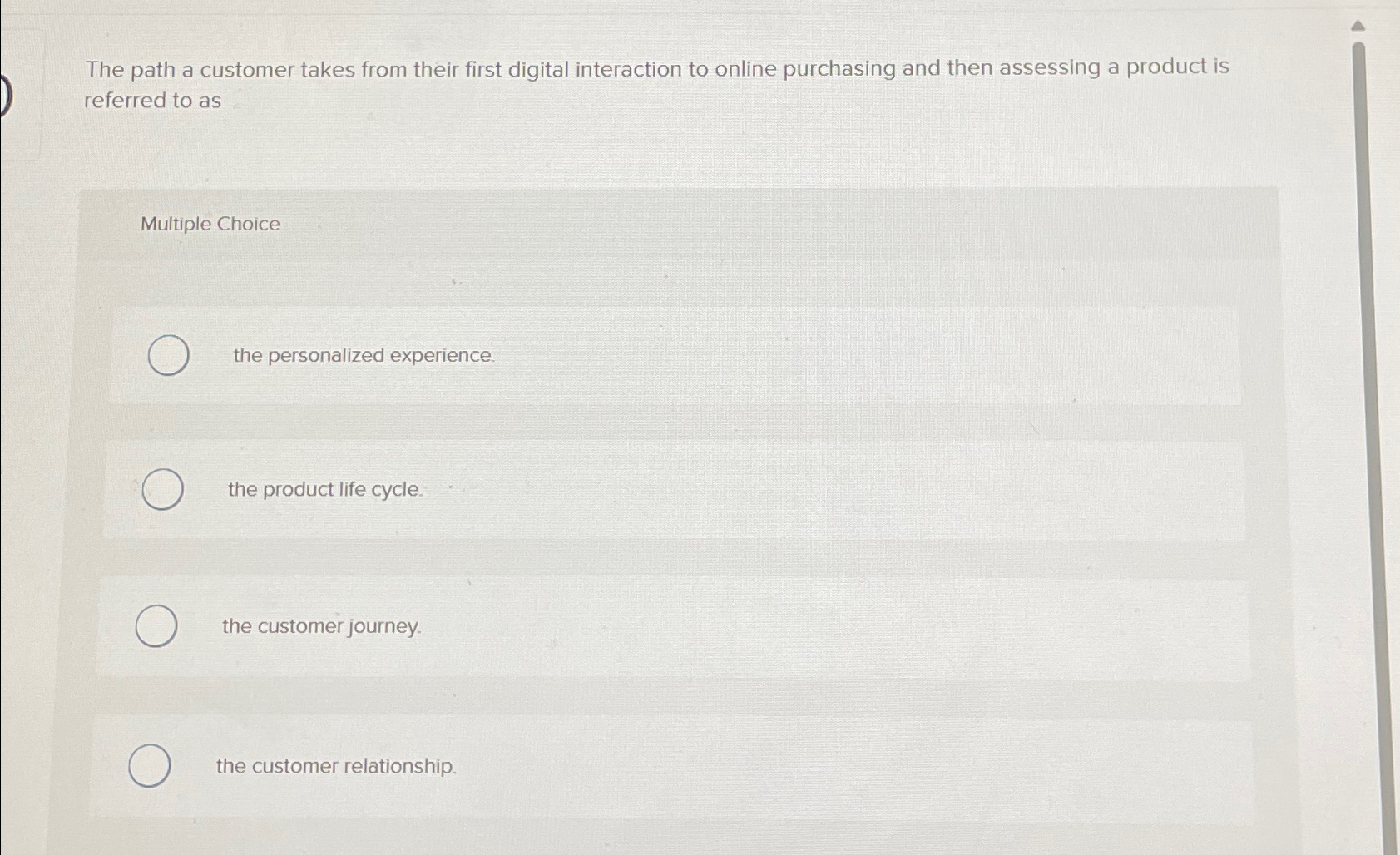  The path a customer takes from their first digital interaction to