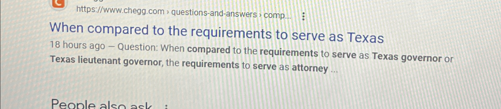  https://www.chegg.com s questions-and-answers , comp... : When compared to the requirements