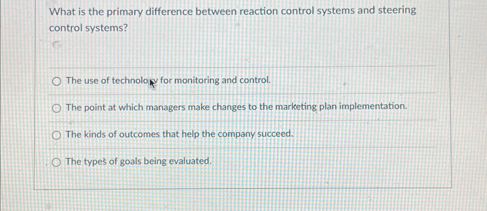 What is the primary difference between reaction control systems and steering