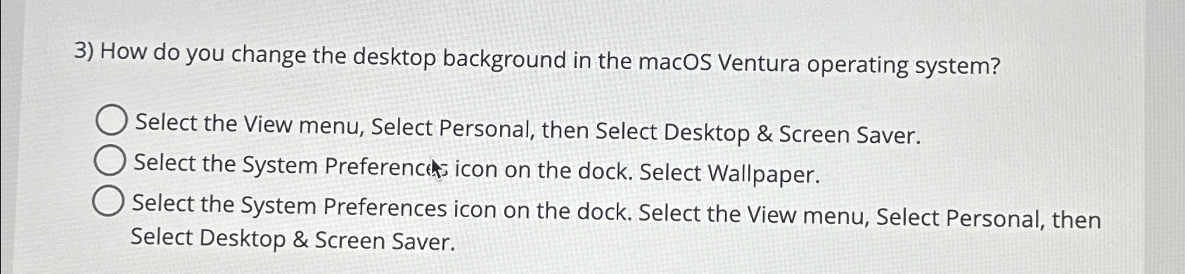  How do you change the desktop background in the macOS Ventura