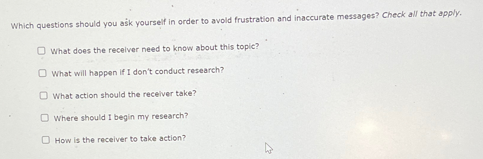  Which questions should you ask yourself in order to avoid frustration