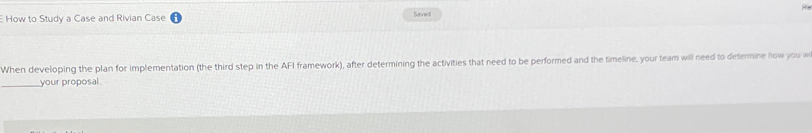  E How to Study a Case and Rivian Case When developing