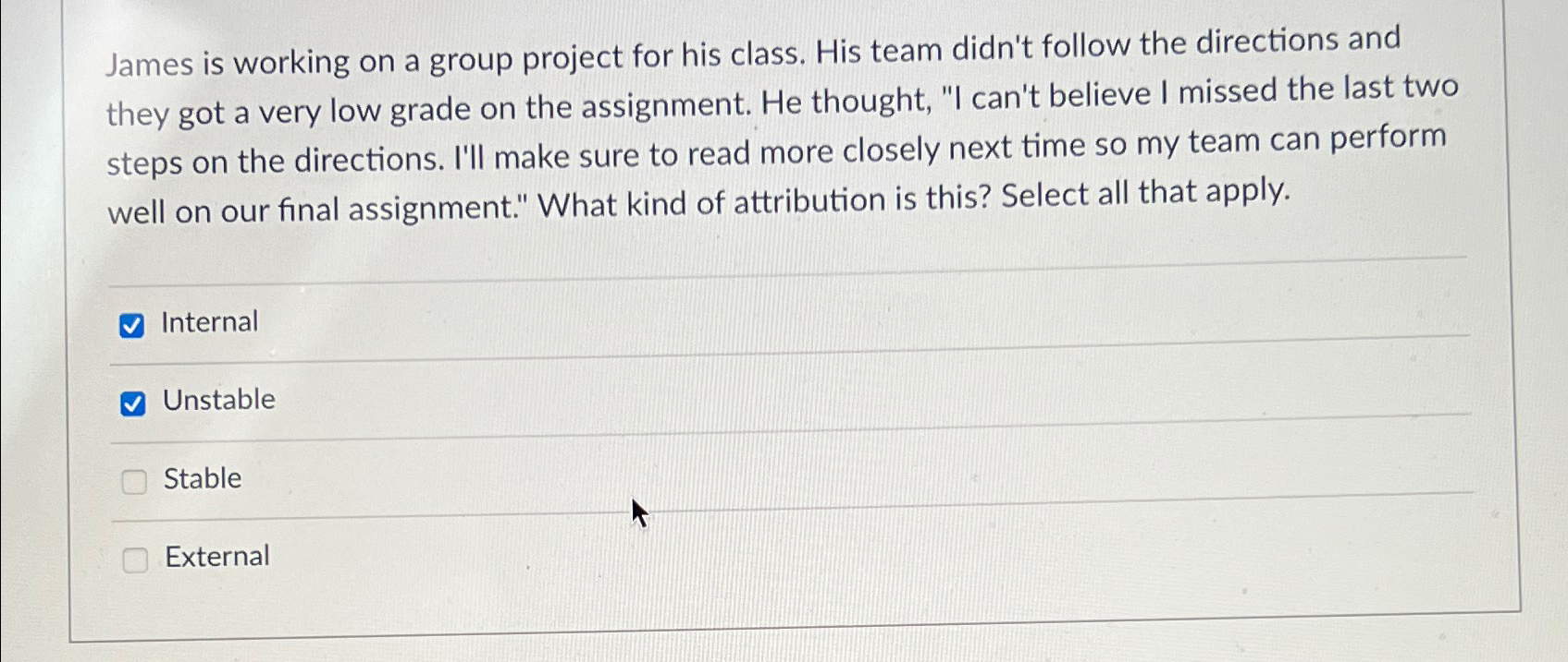  James is working on a group project for his class. His
