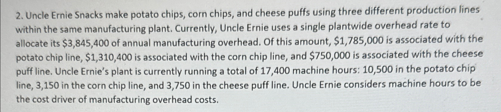  Uncle Ernie Snacks make potato chips, corn chips, and cheese puffs