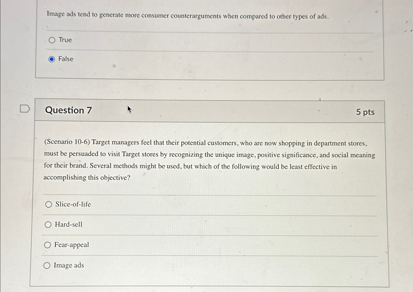  Image ads tend to generate more consumer counterarguments when compared to