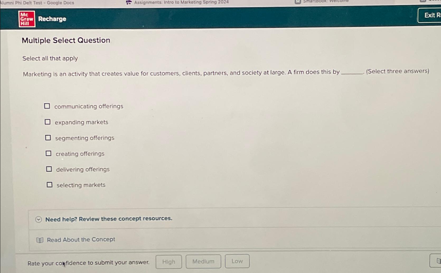  Alumni Phi Delt Test - Google Docs Assignments: Intro to Marketing