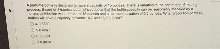 1 2 3 4 A perfume bottle is designed to have a