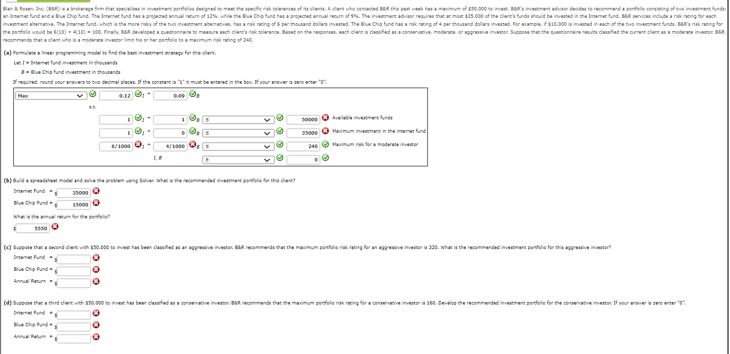 I only need answer to B, C and D. Thank you! recommends