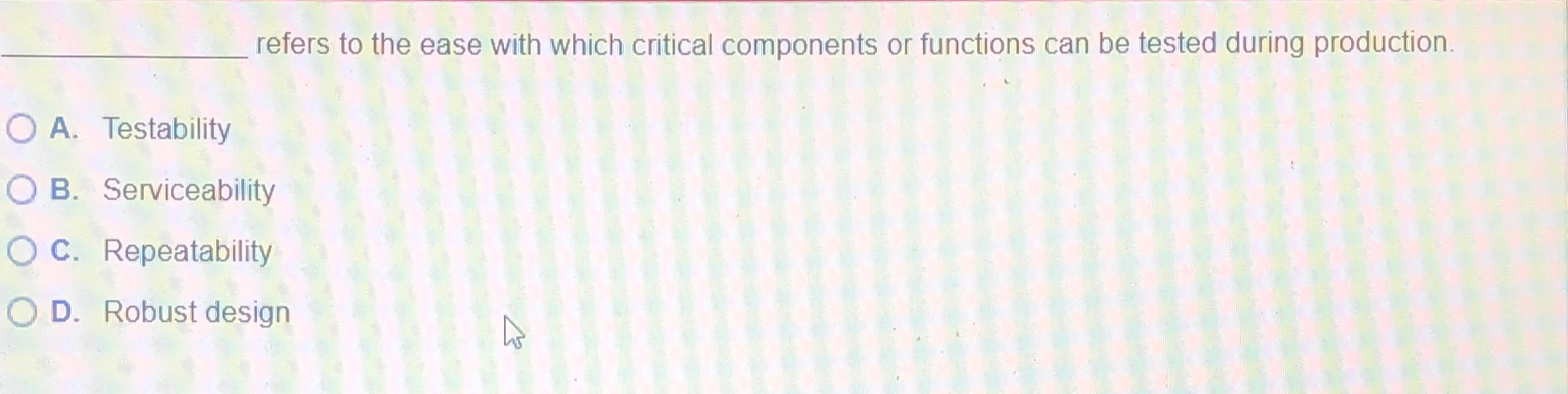  refers to the ease with which critical components or functions can