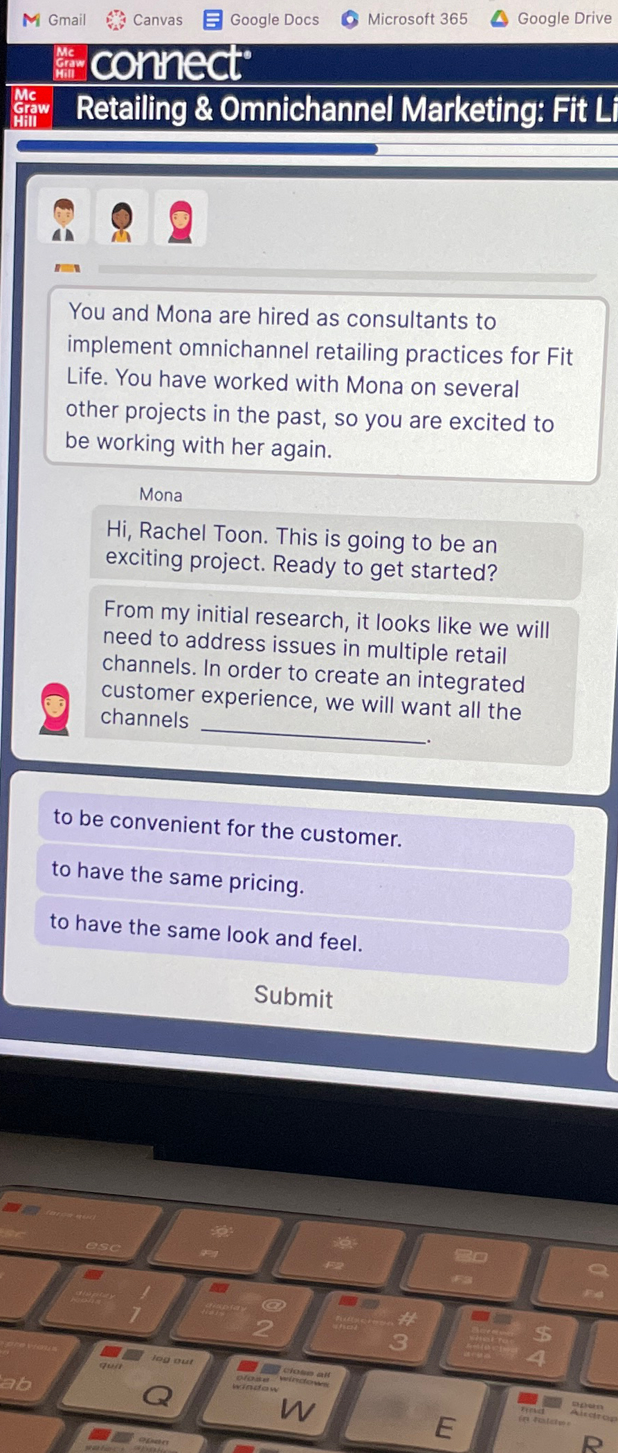  M Gmail Canvas Google Docs Microsoft 365 Google Drive connect Mc