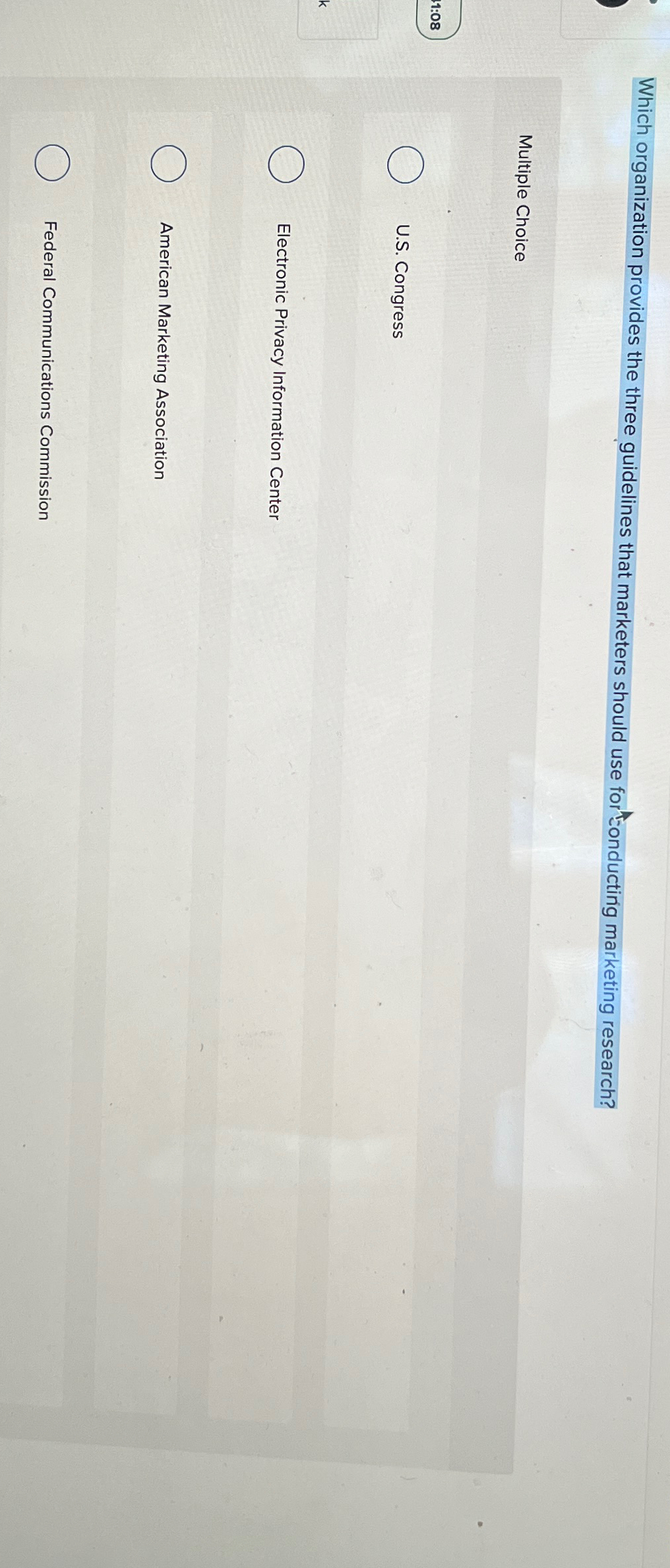  Which organization provides the three guidelines that marketers should use for