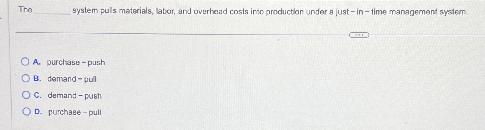  The system pulls materials, labor, and overhead costs into production under