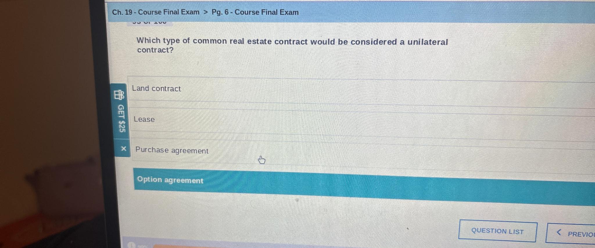  Ch.19- Course Final Exam > Pg.6- Course Final Exam Which type