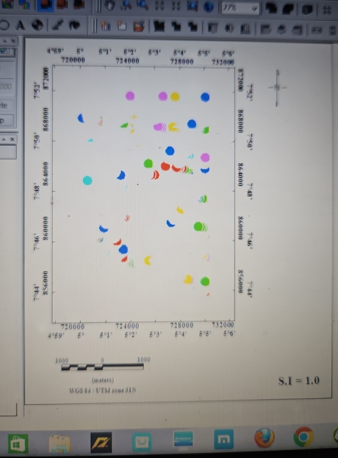  this is an euler deconvolution map created from aeromagnetic data.i produced