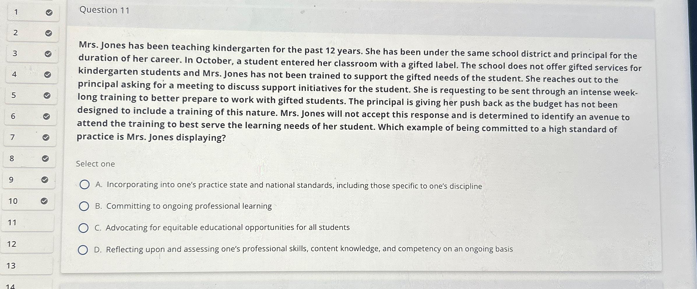  1 Question 11 2 3 4 5 6 7 8 9