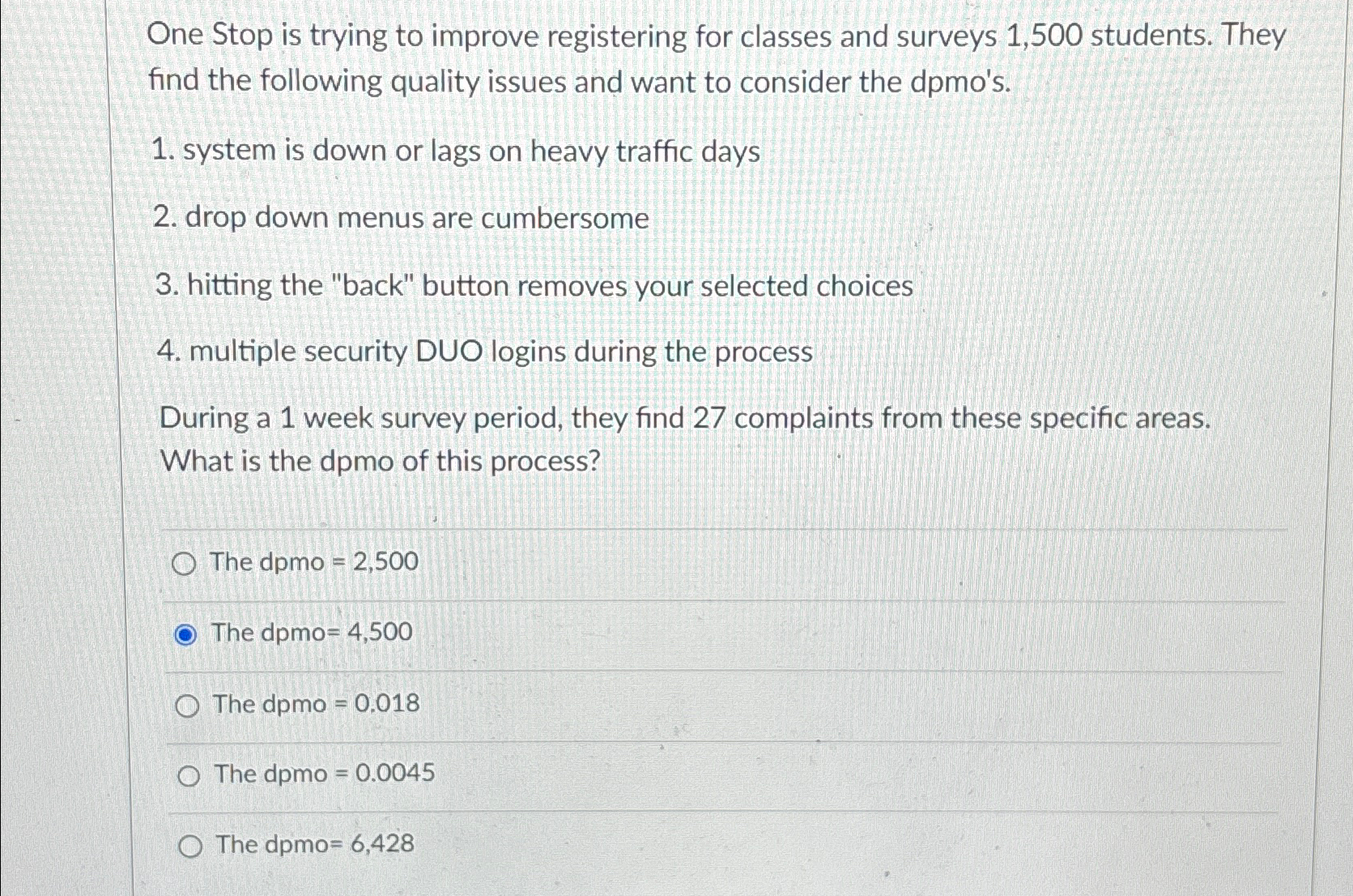 One Stop is trying to improve registering for classes and surveys