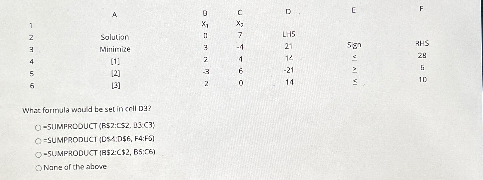  \table[[,A,B,C,D,E,F 
