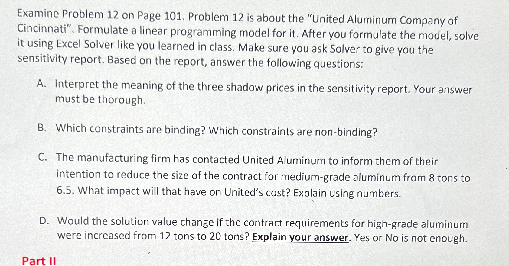  Examine Problem 12 on Page 101. Problem 12 is about the