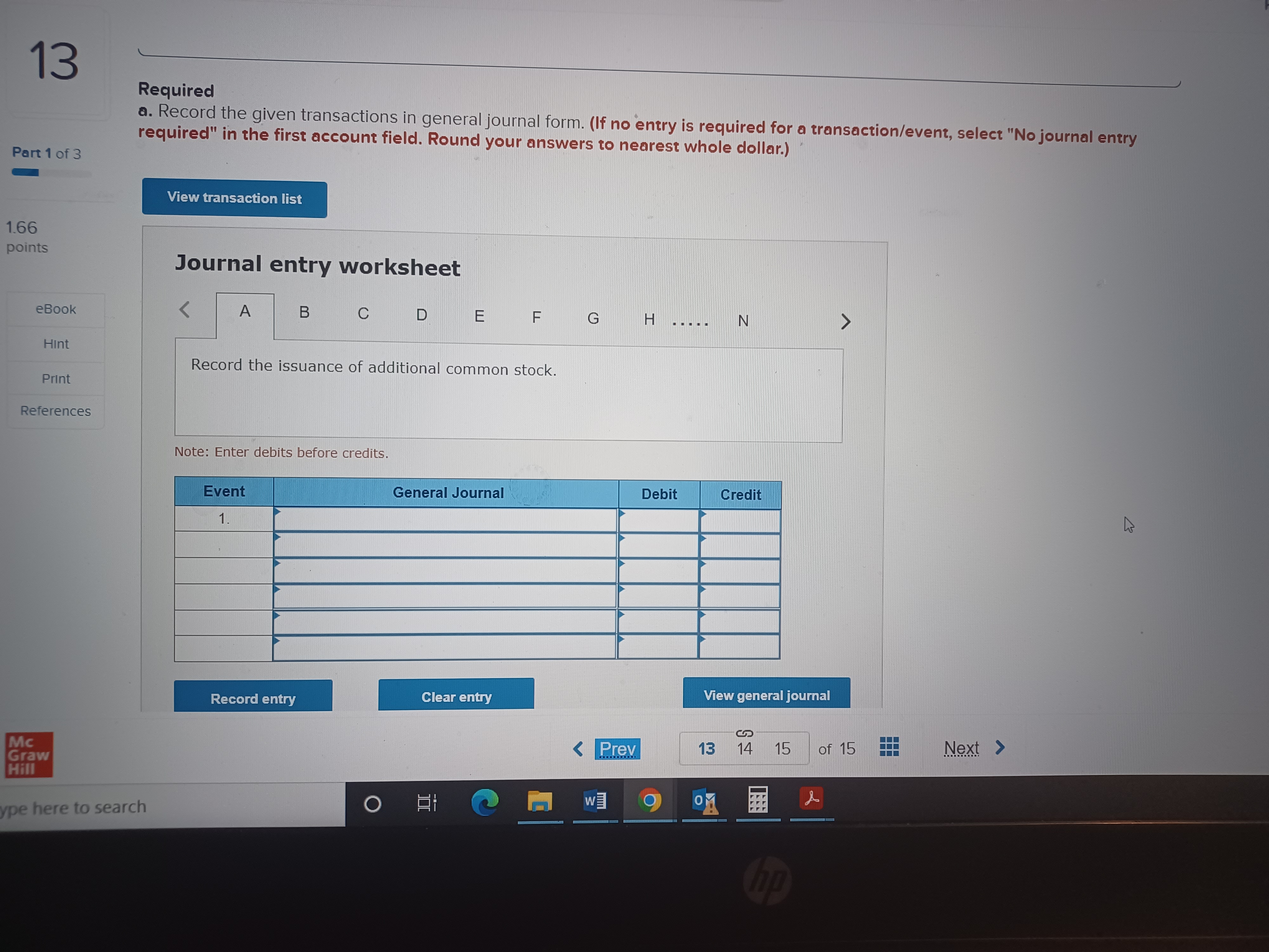 Year 1. The following post-closing trial balance was drawn from the accounts