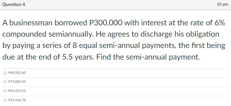 is the formula that you can use: https://drive.google.com/file/d/15qlRdZOYF7bQnjJzfHpz1n50is0XhxBk/view?usp=sharing Question 3 1!] A