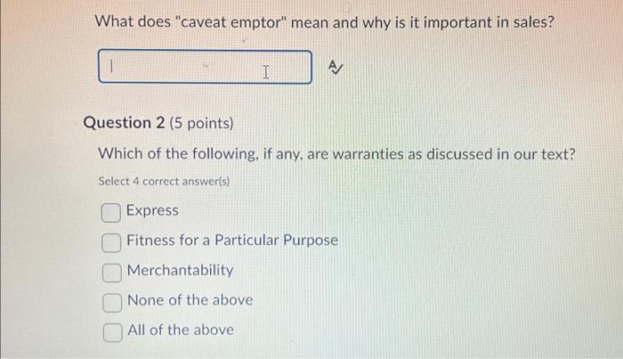  What does "caveat emptor" mean and why is it important in