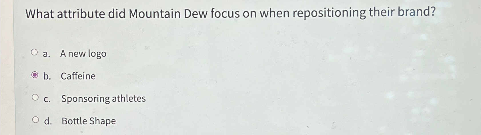  What attribute did Mountain Dew focus on when repositioning their brand?