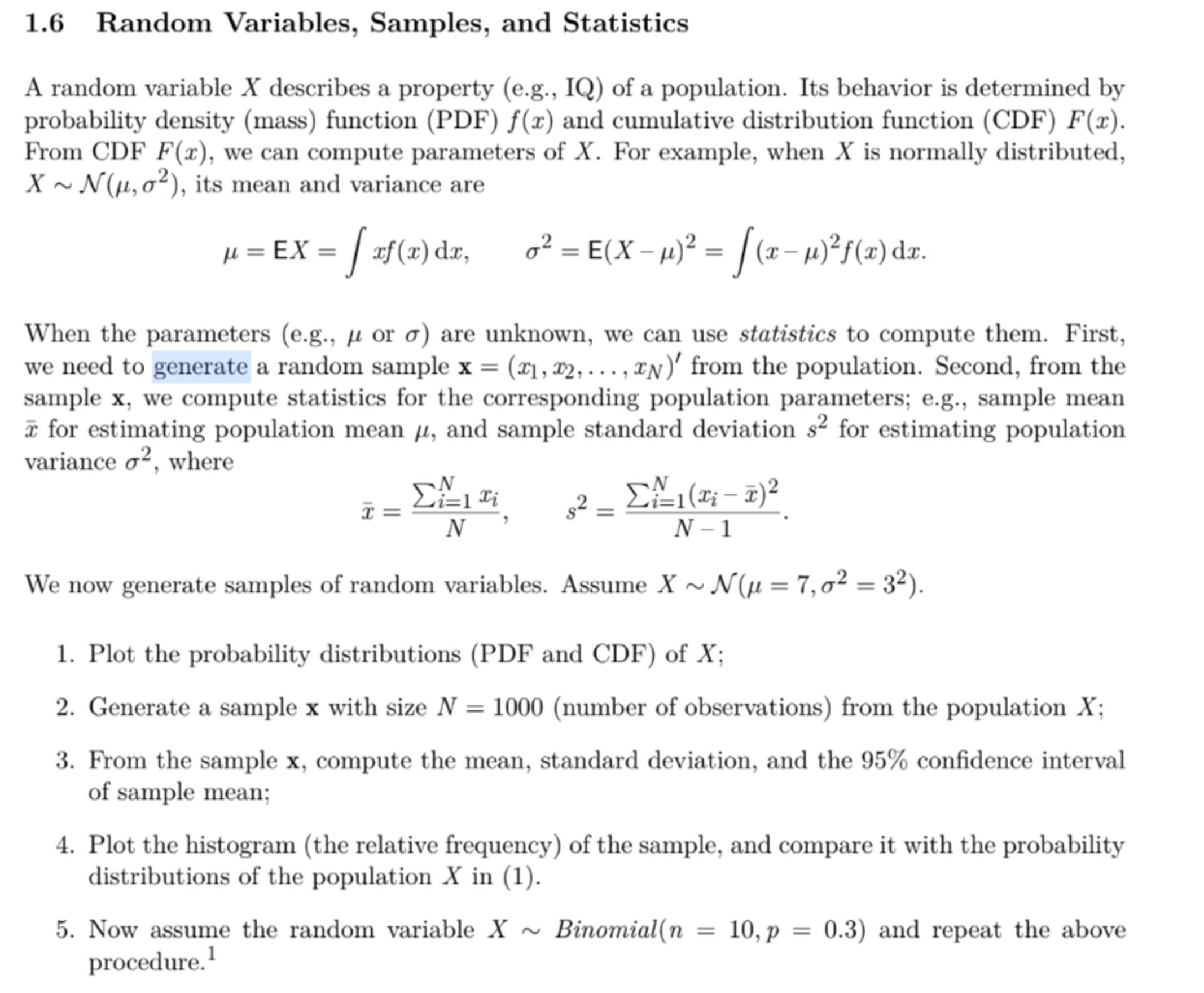  Solve these problems, using excel if necessary 