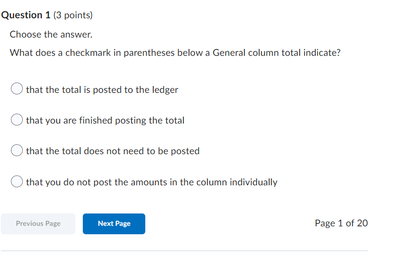 owner. Previous Page Next Page Page 19 of 20Question 20 (5 points)