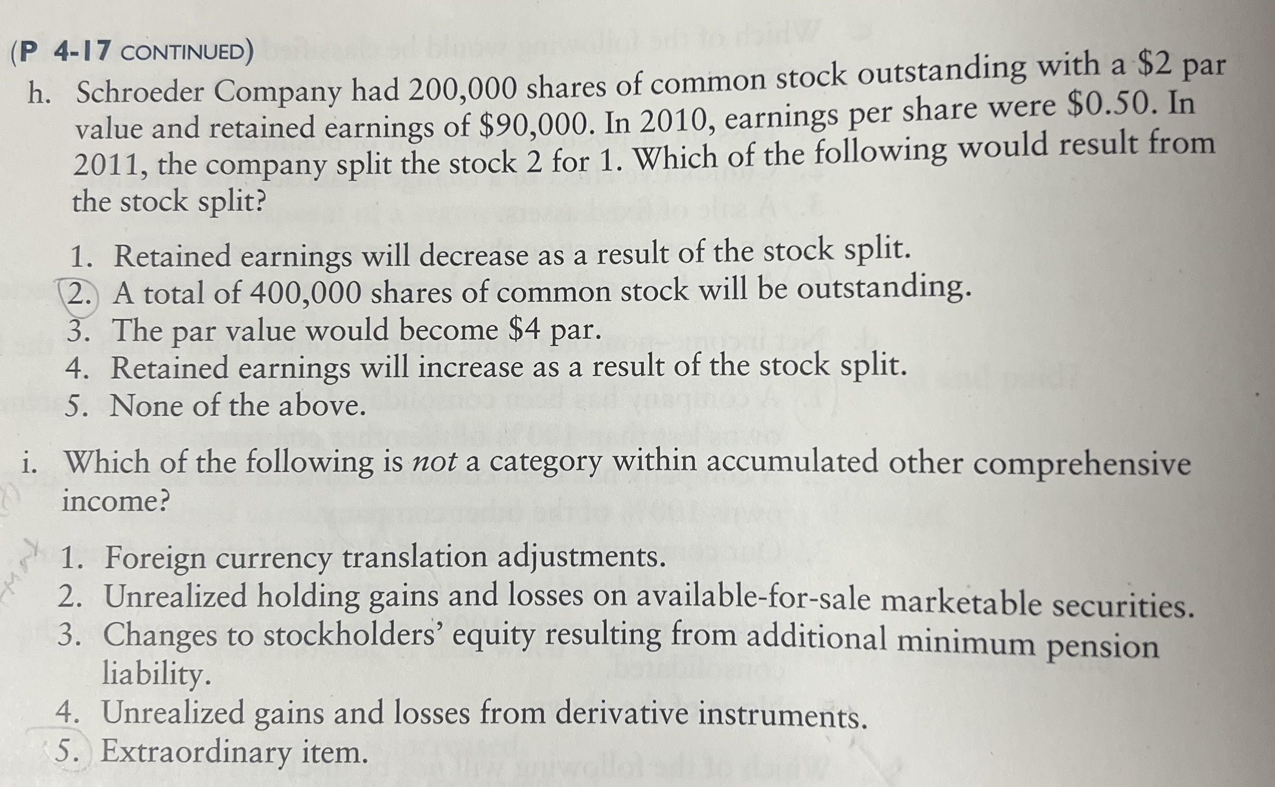 following would be classified as an extraordinary item on the income 1.