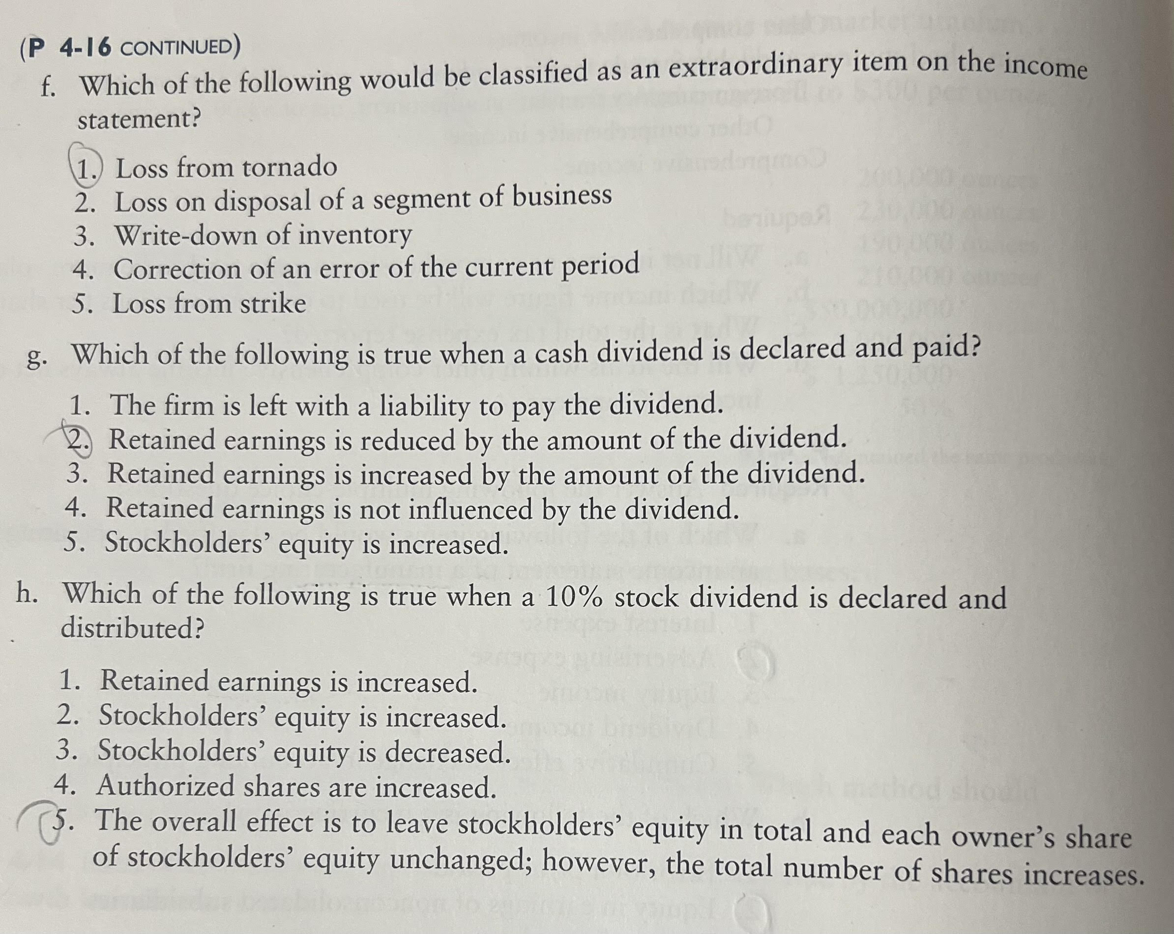 to flood. d. Net income-noncontrolling interest comes from which of the following