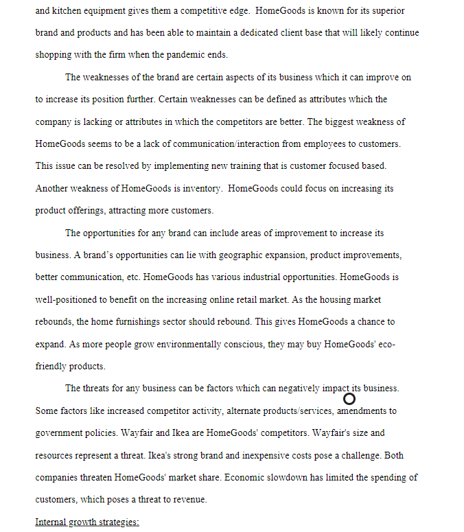 your suggested strategic alternative and the potential financial implications for your company