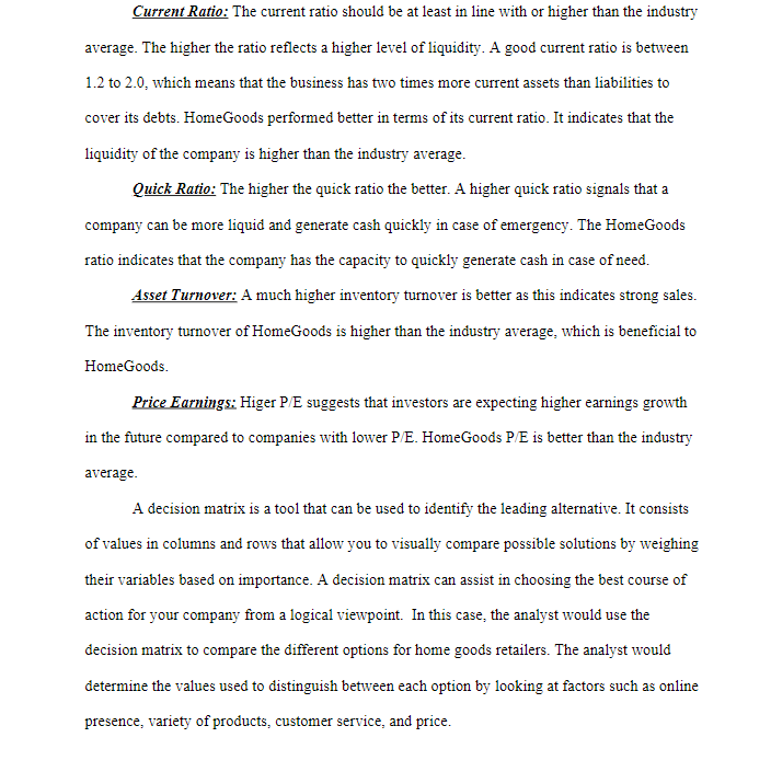 the strategic alternative you believe will provide the most significant opportunity for