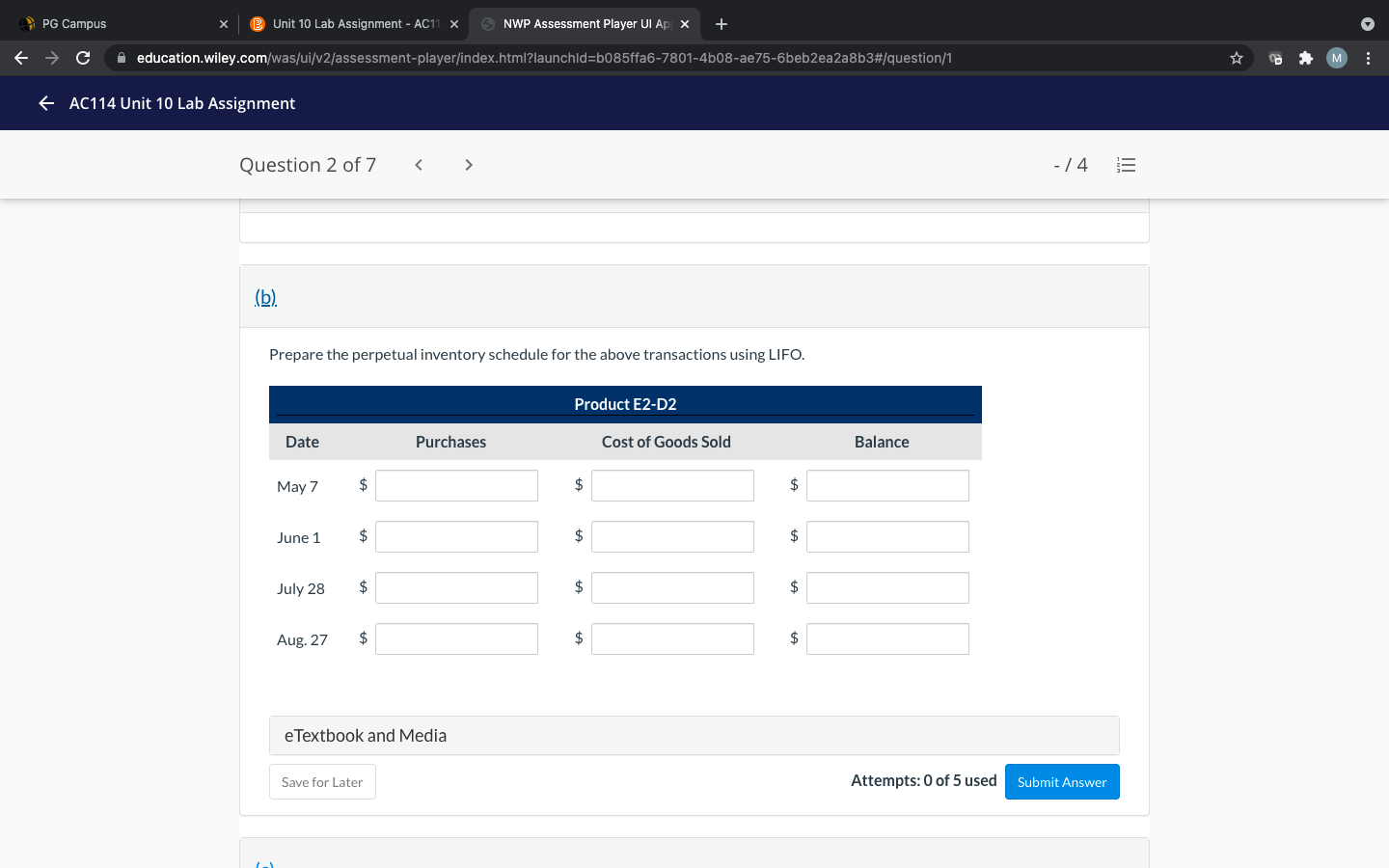 in Progress Waterway Video Center accumulates the following cost and net realizable