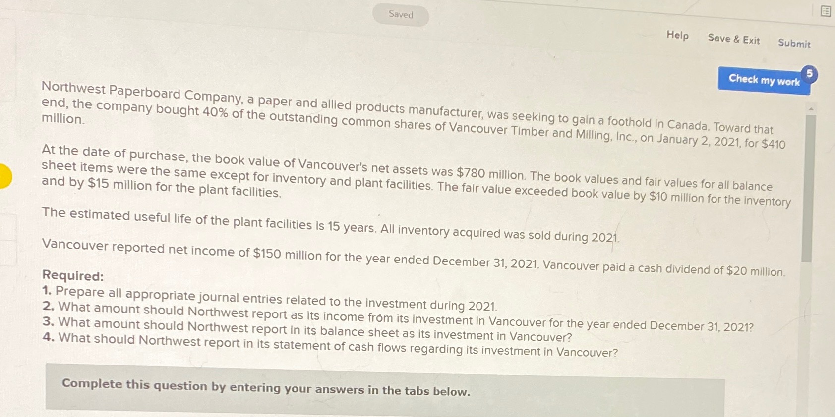 Chapter 12 question 11I'm confused by this Saved Help Save & Exit