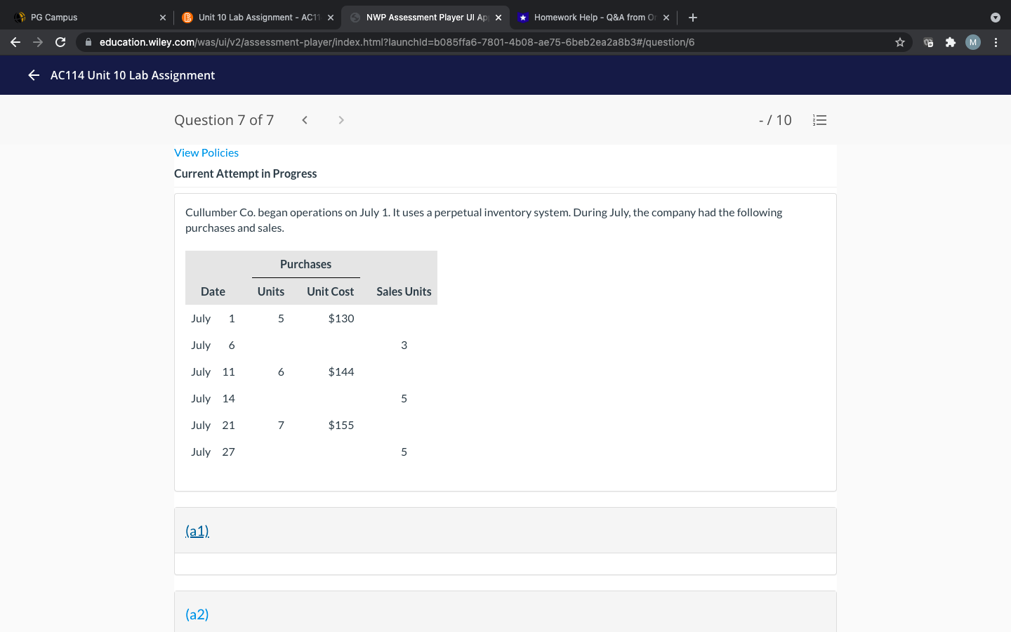 1, Waterway sold 25 units, and on August 27, 41 more units.