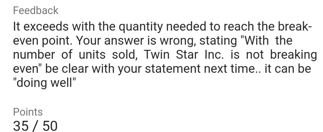 to justify. Here's the feedback of my teacher. Constructed Response: t. Using