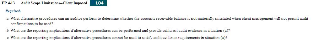 procedures can an auditor perform to determine whether the accounts receivable balance