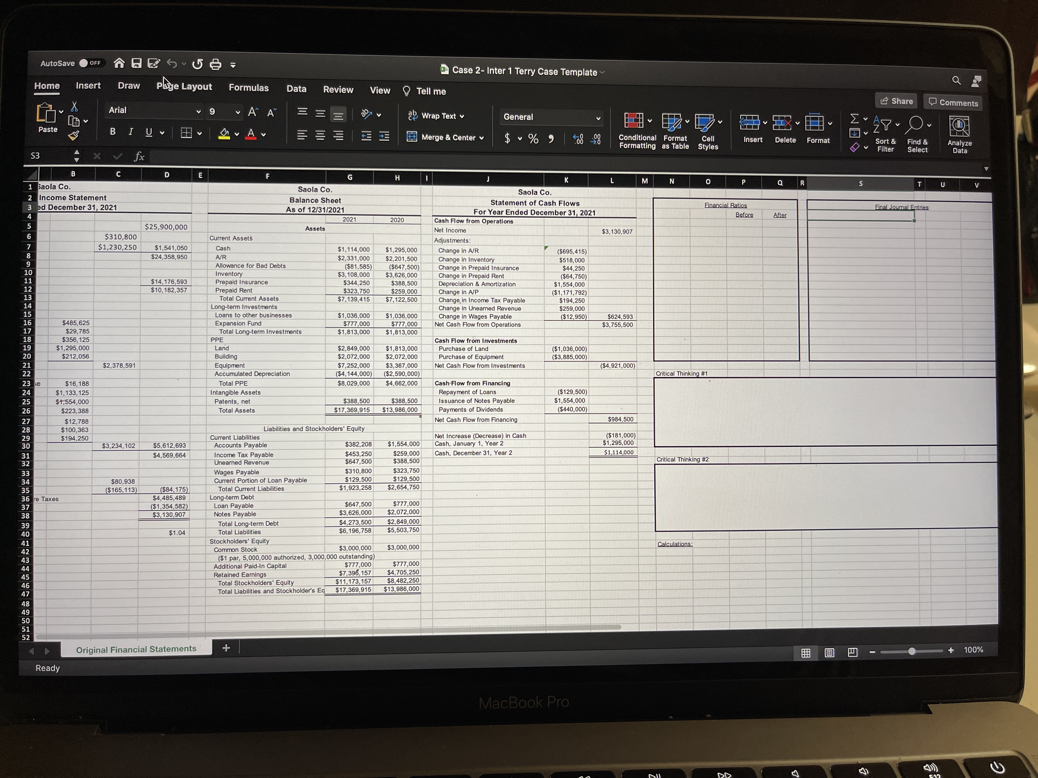 AutoSave O OFF ~ 4 2 6 . 68 - Case